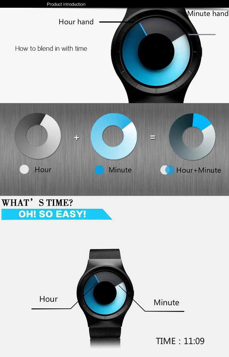 

Creative Quartz Watches Men Top FASHION Brand Casual Stainless steel Mesh Band Unisex Watch Clock Male female Gentleman gift