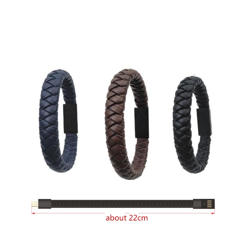 1 шт. уличный Портативный кожаный кабель для зарядки и передачи данных с разъемом