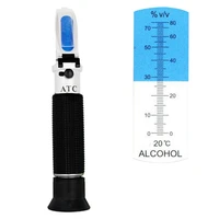 alcohol refractometer handheld 0 80 atc spirits tester meter alcoholometer detector monitor liquor wine content tester 40 off