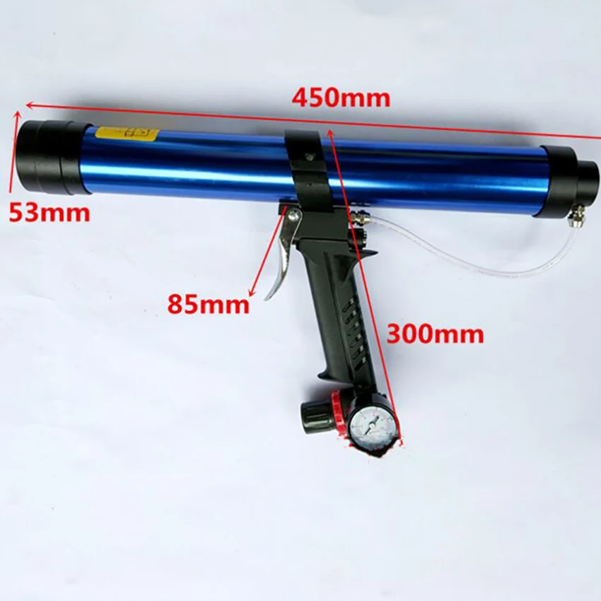 Пистолет клеевой стеклянный 45 см пневматический картридж для герметизации