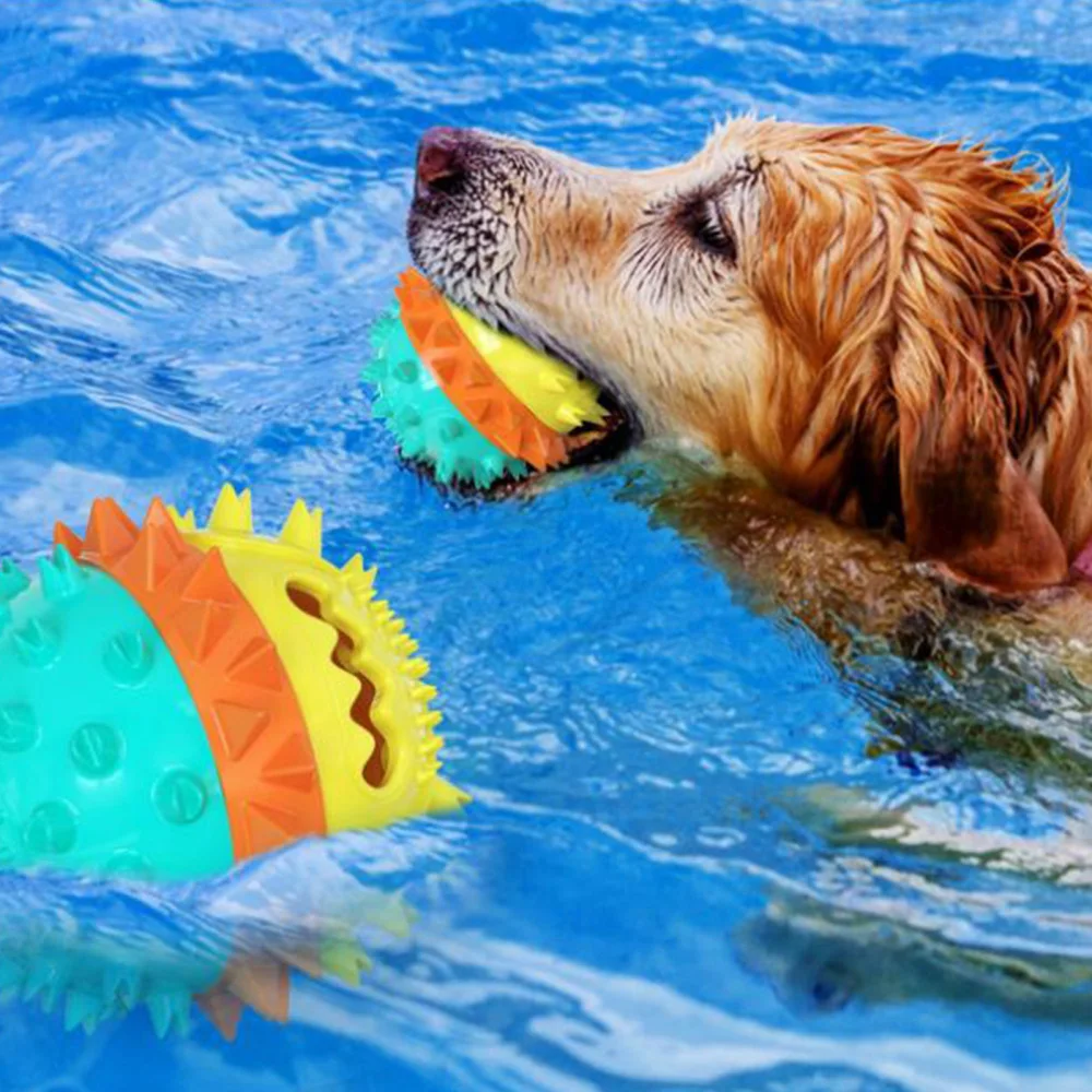 

Pet Supplies Molars Leaky Toys Dog Toothbrush Dog Teeth Cleaning Stick Leakage Vocalizes Food Accessories Natural Animals Ball