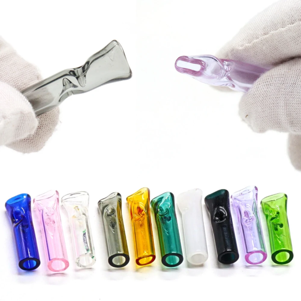 

50Pcs Glass Filter Mouthpiece Tip Tobacco Cigarette Storage Box Holder Rolling Paper Smoking Weed Accessories Pipas Fumar Hierba