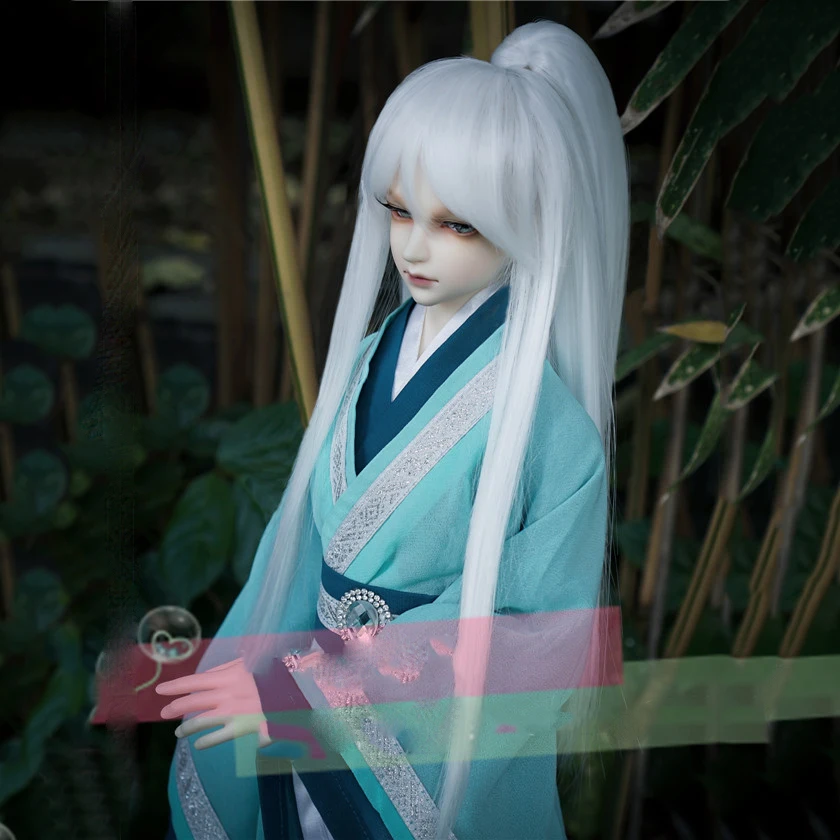 Парик Allaosify Bjd/SD как кукла для мальчика белые длинные прямые волосы 1/3 1/4 1/6 парики