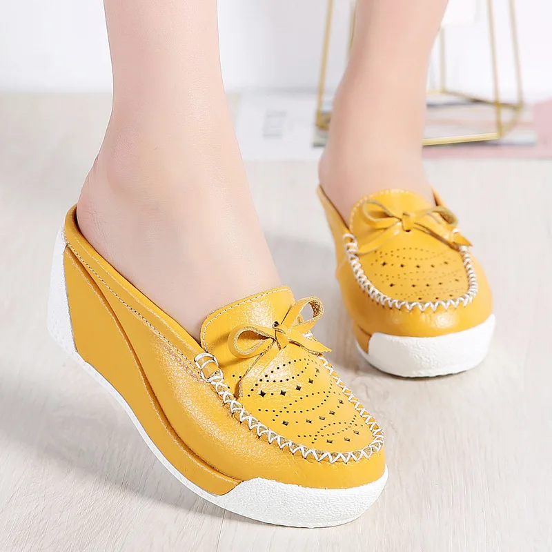 Женская обувь под наклоном повседневные лоферы на платформе женские модные