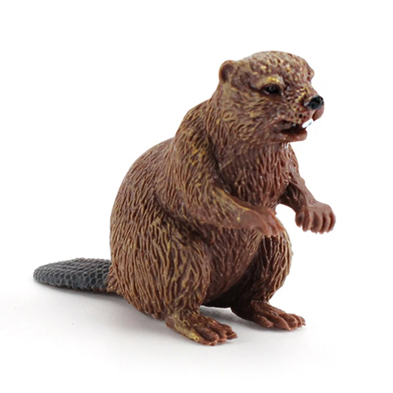 3 шт./компл. имитация леса диких животных модель барсука Росомаха антиера бобра