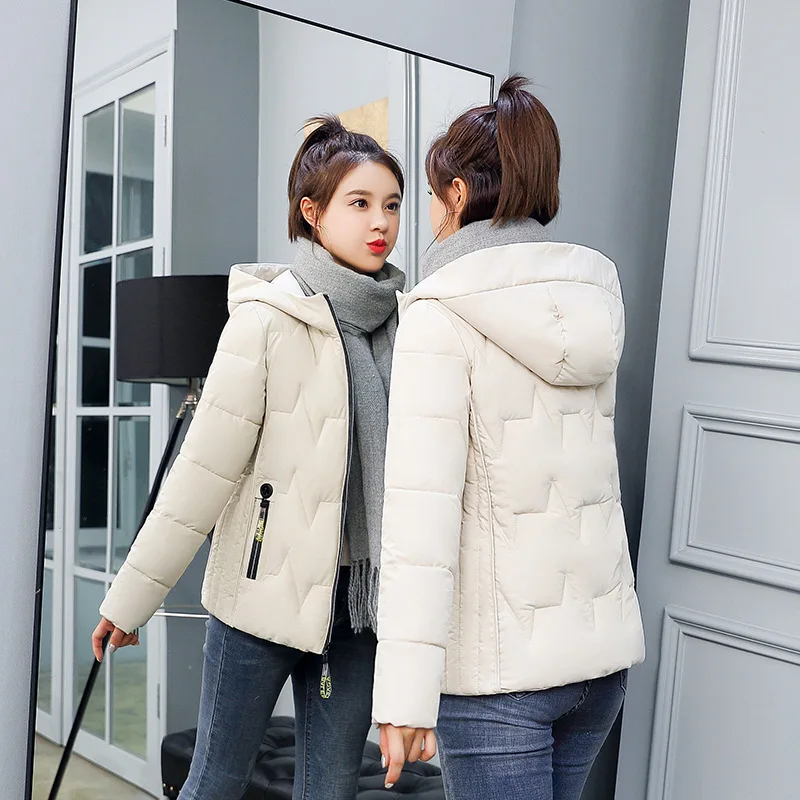 Hot sale Hooded Parka Coats Female Long Sleeve New Short-style Self-cultivation Down jacket Thickening and down 811 | Женская одежда