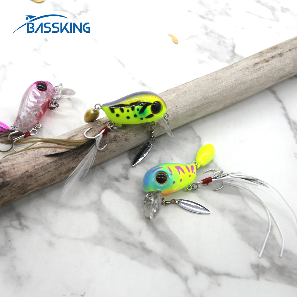 BASSKING Fishing Lure Hard Bait 54mm 4.8g Floating Wobbler Crankbait Quality Professional Hard Artificial Bait Carp Bass Pesca
