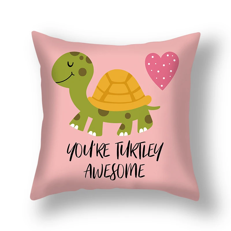 Милые Животные Печать 45x45 см наволочка домашний декор диван поясная подушка