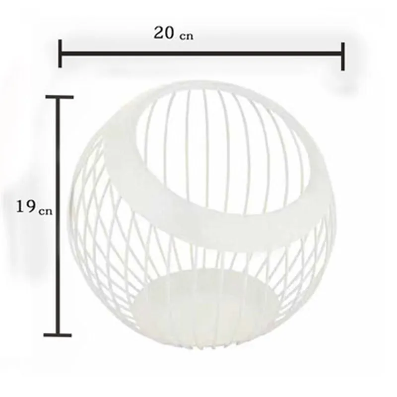 

Iron Storage Fruit Plate Drain Basket Modern Home Storage Basket Nordic Style Fruit Plate Fruit Basket