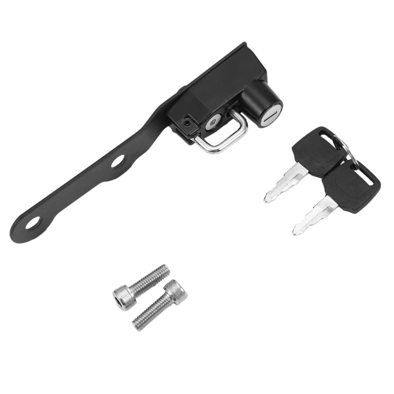 Замок для мотоциклетного шлема с крючком боковой Противоугонный сплав 2 ключами