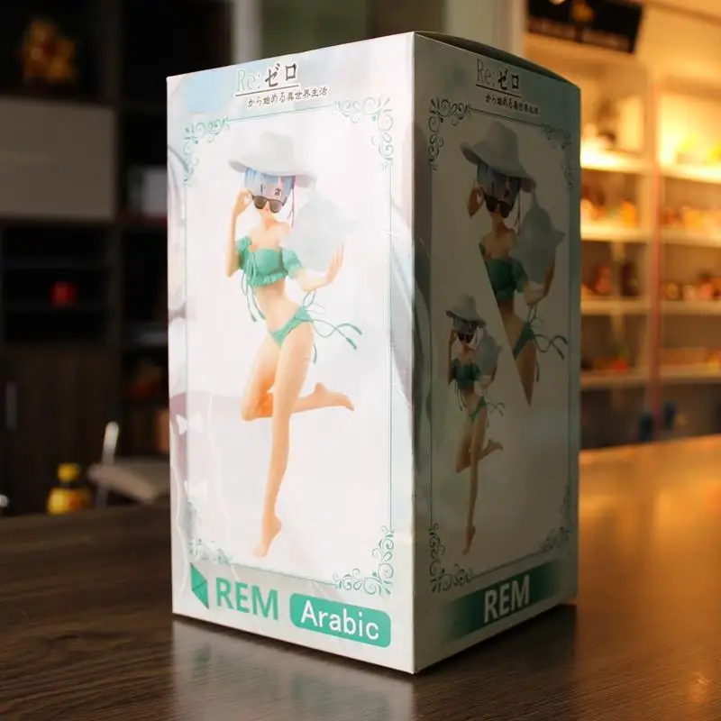 

25Cm Exq Swimsuit Rem Japanese Anime Zero Starting Life In Another World Crystal Ball Figure Toy Decoration Exquisite Boxed Gift