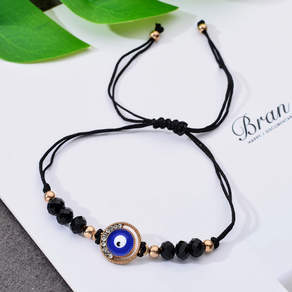 Винтажные браслеты с подвесками от сглаза 12 шт./компл. женские для детей