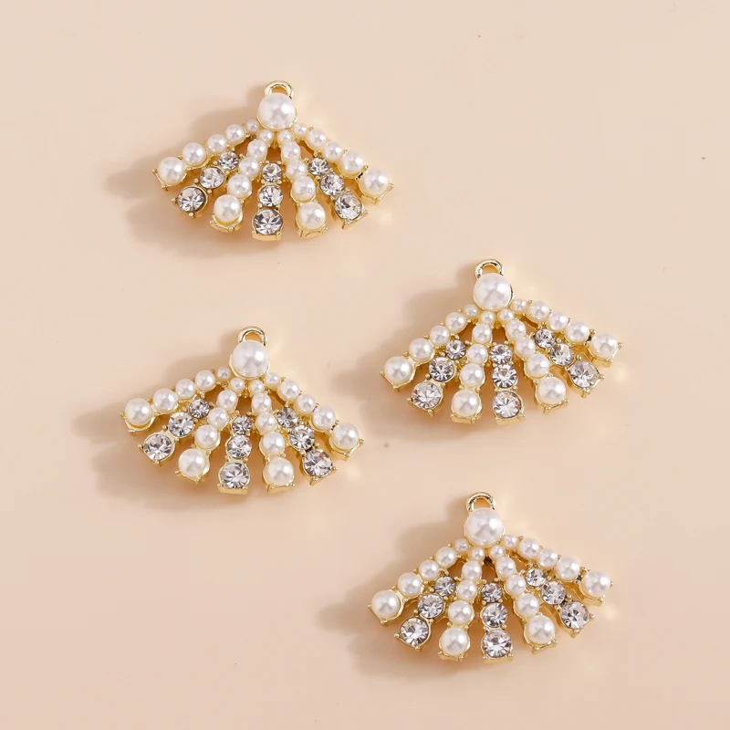 4 шт. отличные жемчужные подвески в виде ракушек для изготовления ювелирных