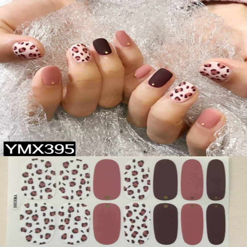1 шт. наклейки для ногтей леопардовые самоклеющиеся сексуальные дизайнерские