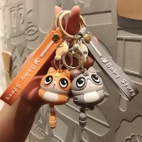 super cute handbag squirrel key couple car key ring girl school bag pendant decoration gift kawaii backpack keychains for girls