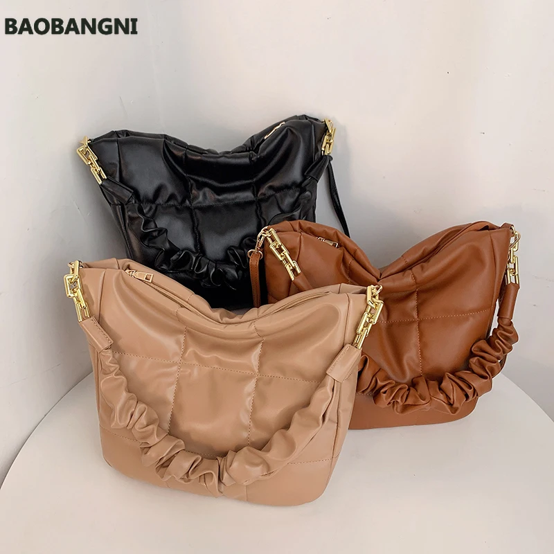 

Зимняя новая маленькая стеганая сумка через плечо из искусственной кожи, дизайнерская женская сумка и кошельки, стеганые тоуты