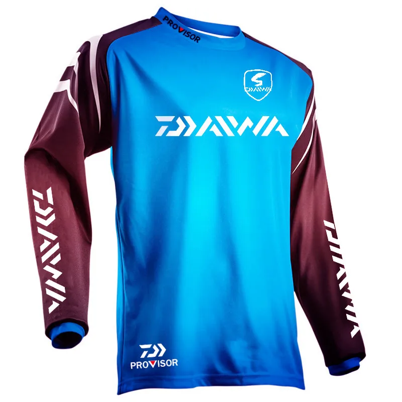 DAIWA Fishing Clothing Quick-Drying Sun UV Protection T Shirt Vests Sports Clothes Fishing Clothes Fishing Shirts Cycling Wear - Цвет: 145
