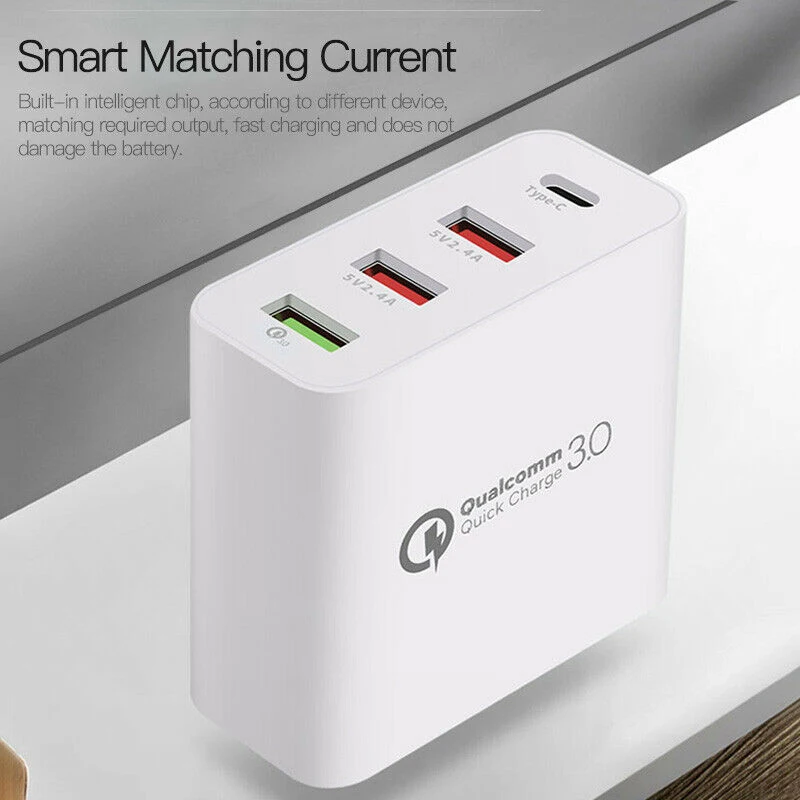 48 Вт Quick Charge 3 0 type C Usb зарядное устройство адаптер для Iphone Xiaomi samsung Быстрое