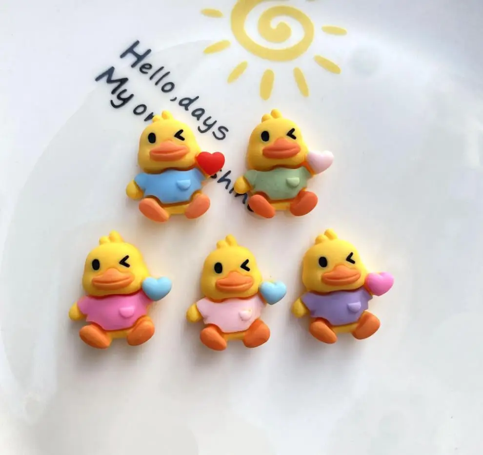 

Утка плоская задняя Смола милые кабошоны Животные украшения для скрапбукинга искусства