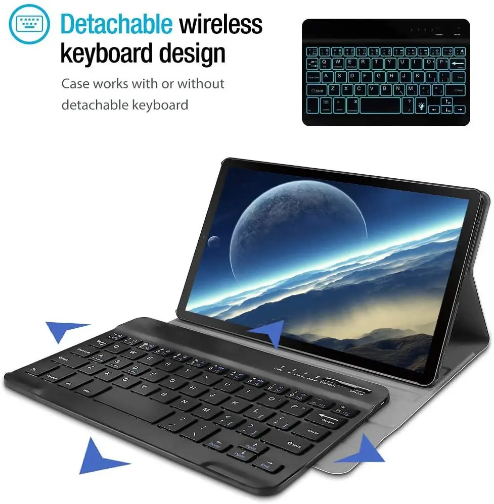 

Magnet Keyboard Case For Huawei MatePad 10.8 Removable Keyboard Cover MatePad Pro 10.8" MRX-W09/W19/AL09 Bluetooth Keyboard Case