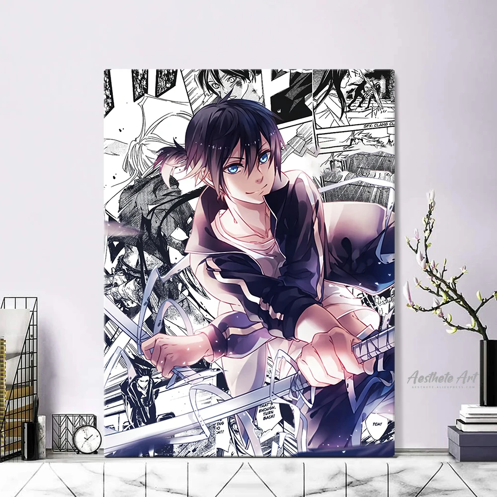 

Yato Noragami Anime Home Decor Canvas Poster Print Decoration Art Wall Picture Living Room Painting