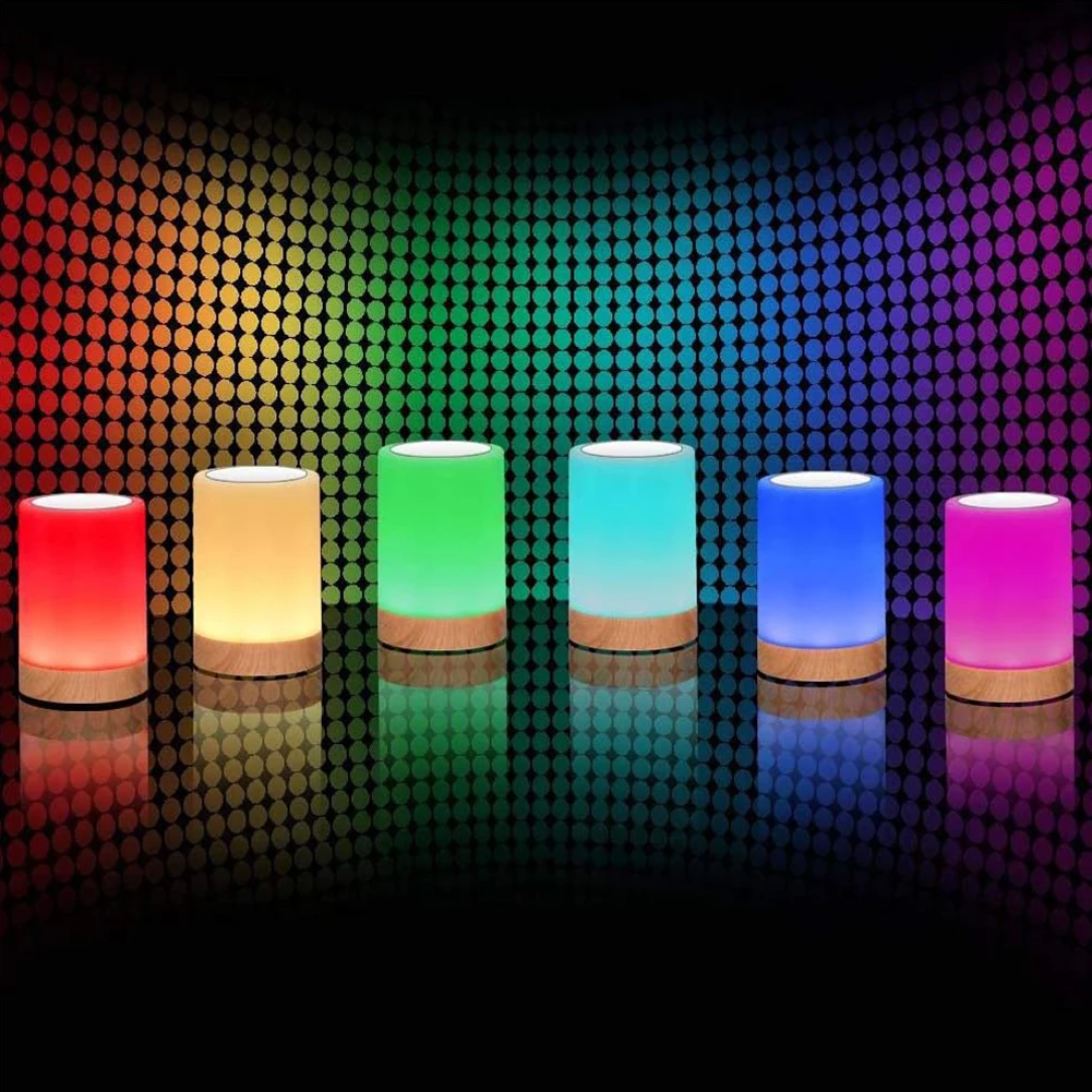 Умная прикроватная настольная лампа светодиодный ночной Светильник Сенсорная USB