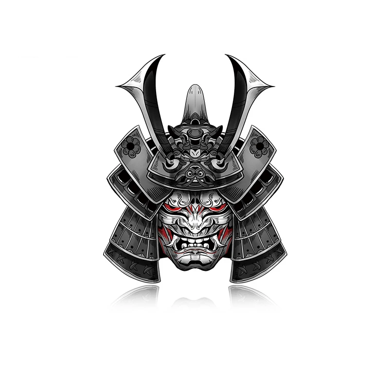 Модные японские наклейки на автомобиль с демоном призраком Самураем черепом