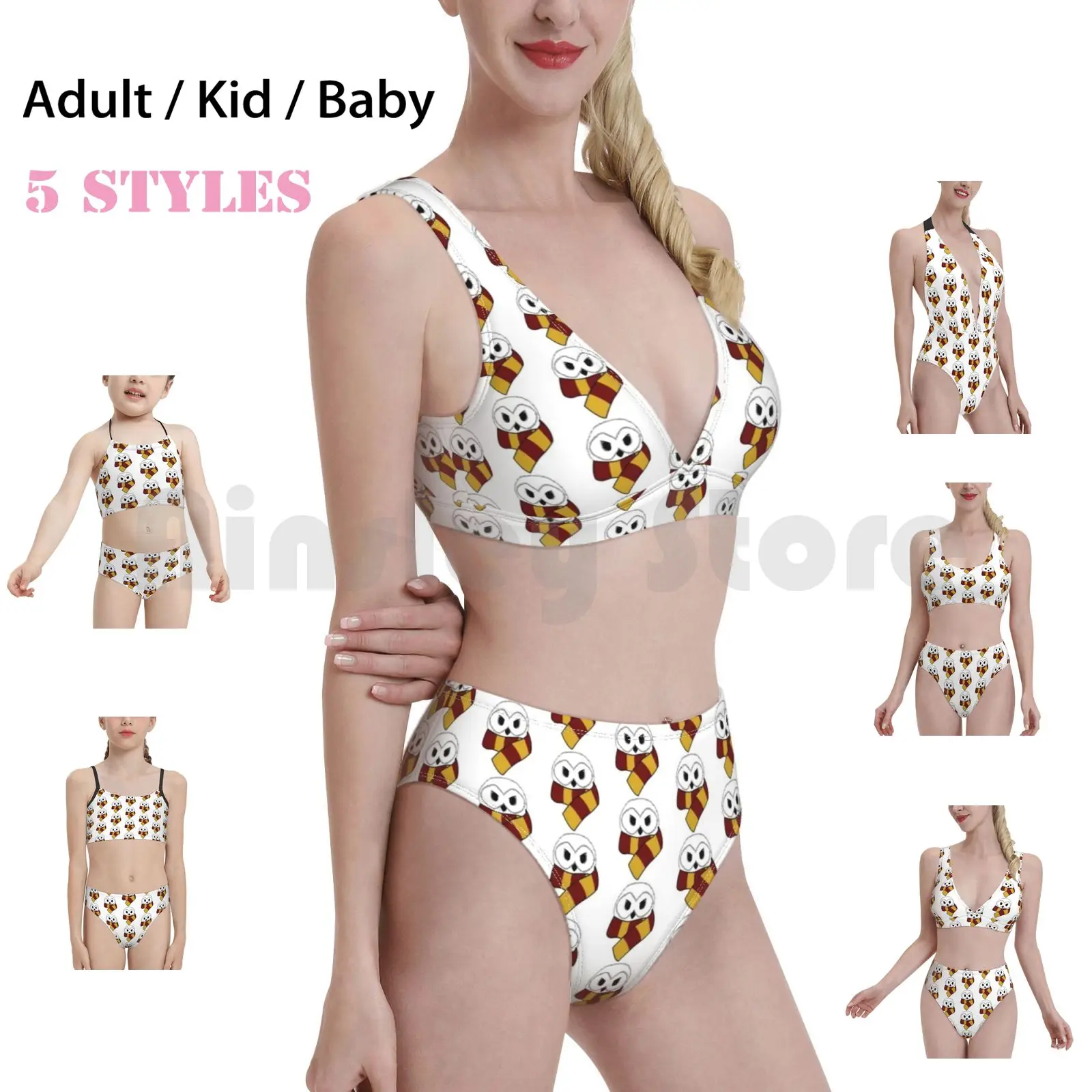 

Hedwig Swimsuit Bikini Padded High Waist Hedwig Fandom Owl Snowy Owl Wizard
