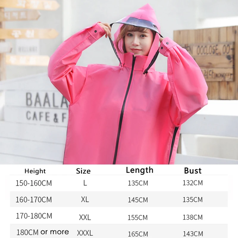 Горячая Распродажа EVA плащ для женщин/мужчин на молнии с капюшоном пончо мотоцикл