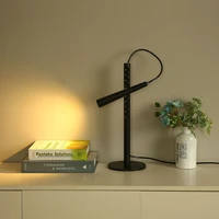 modern led lights nordic black table lamp creative table lamps for bedroom study desk lamp nightstand simple home decor lighting
