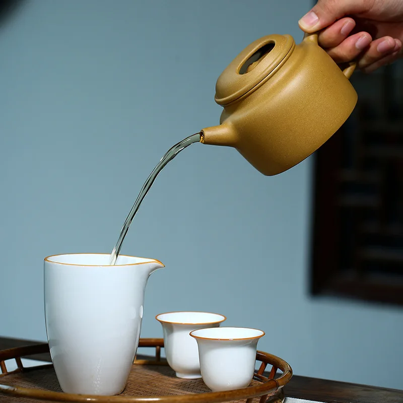 

Yixing Zisha pot original ore section of the pea covered pot tea set teapot