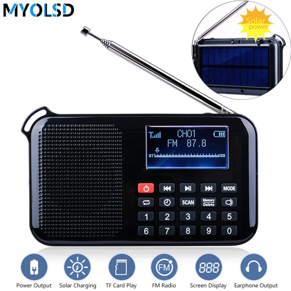 Мини мульти Функция FM радио с USB Micro SD карта TF AUX Наушники MP3 музыкальный плеер
