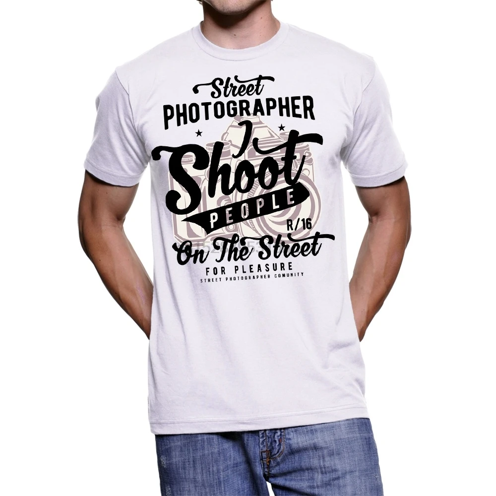 Мужская футболка новинка 2019 футболки с принтом Уомо уличного фотографа SHITR| |