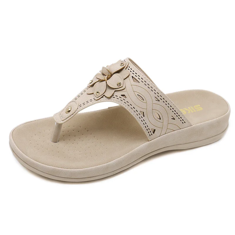 

2019 Summer Slippers Women Shoes Flat Women Beach Slippers Flip Flops Summer Ladies Shoes Plus Size 42