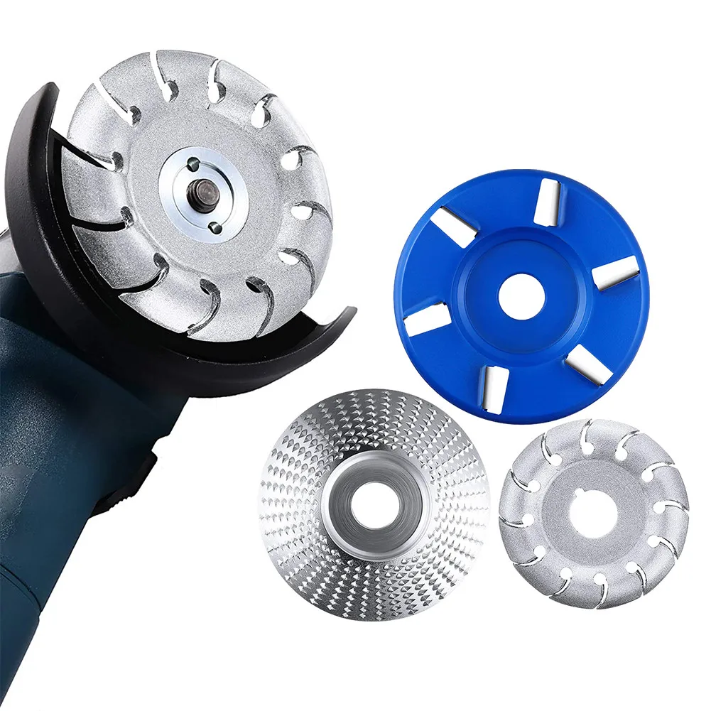 

Round Wood Angle Grinding Wheel Abrasive Disc 12 Teeth Polishing Shaping Disc 6T Sanding Turbo Carving Rotary Tool Woodworking