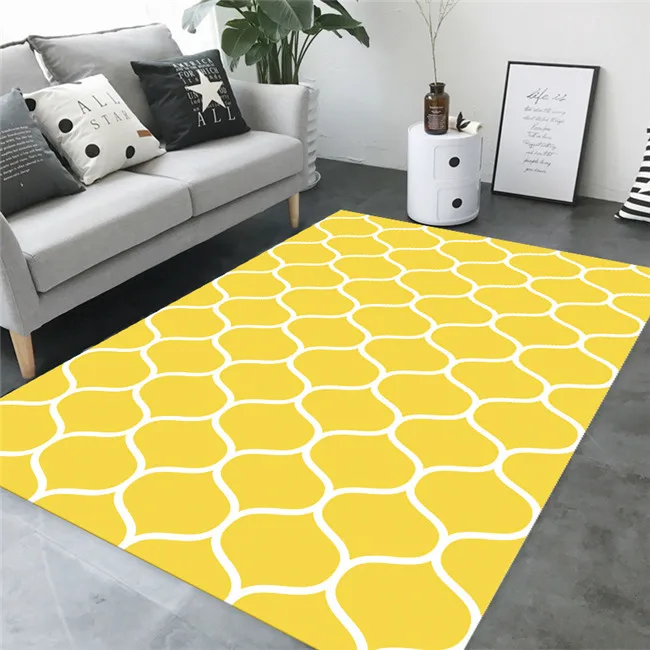 Скандинавский стиль простой 3D ковер с принтом большой размер высокое качество