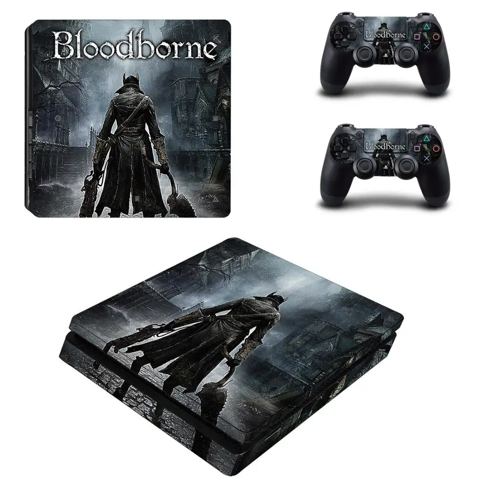 Bloodborne PS4 Slim Stickers Play station 4 Vinyl Skin Sticker Pegatinas For PlayStation console and controller | Электроника