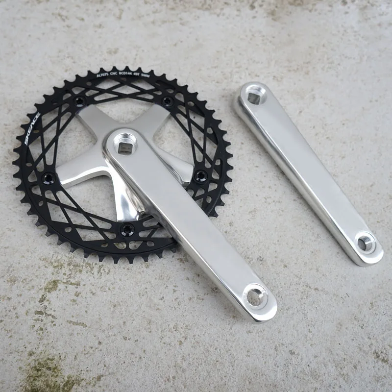 Трек fixie велосипед Crankset 49T BCD144 biciclet Алюминиевый одиночный скоростной трек