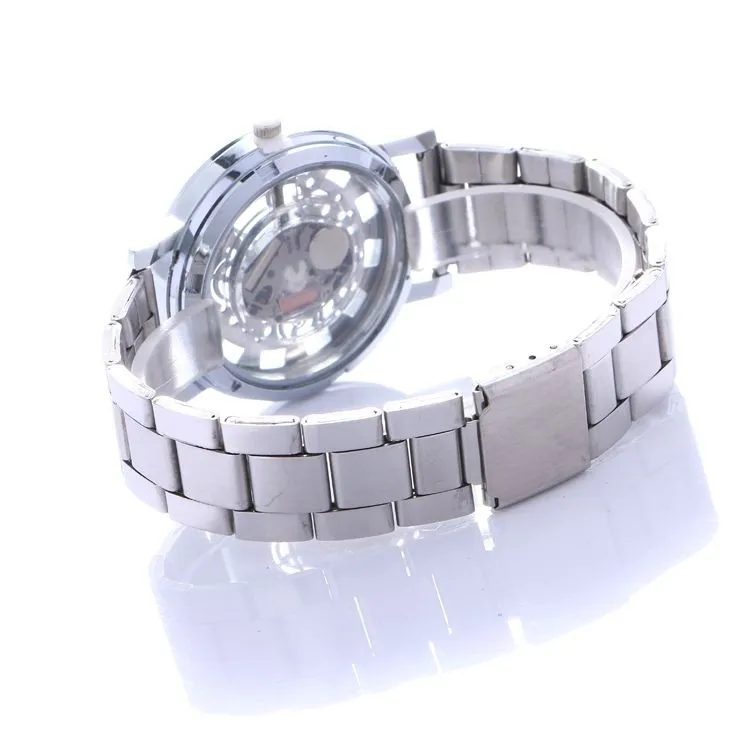 Мужские часы скелетоны soxy роскошные Брендовые мужские с браслетом из