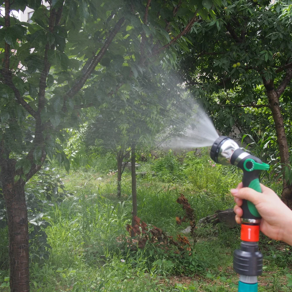 Садовый шланг сопла распылитель сверхмощный металлический водяной пистолет