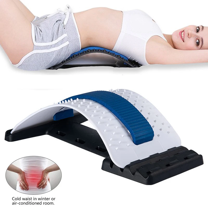 

Adjustable Back Massager Stretcher Waist Neck Stretch Equipment Massage Tool Fitness Lumbar Support Relaxation Spine Pain Relief