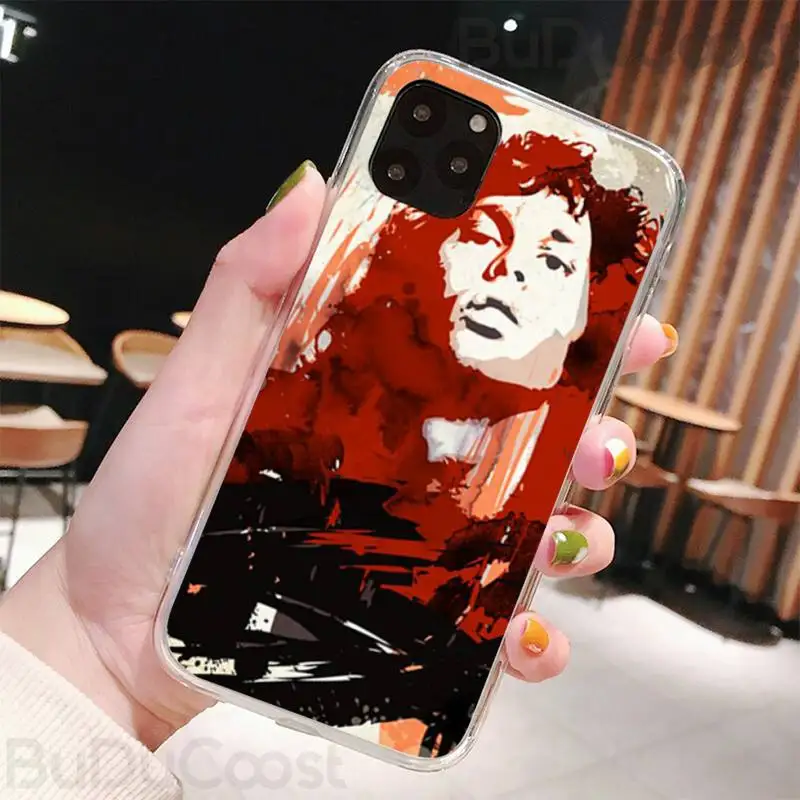 

Reall The doors JIM MORRISON Phone Case For iPhone 7 8 Plus X XS Max XR Coque Case For iphone 5s SE 2020 6 6s 11Pro