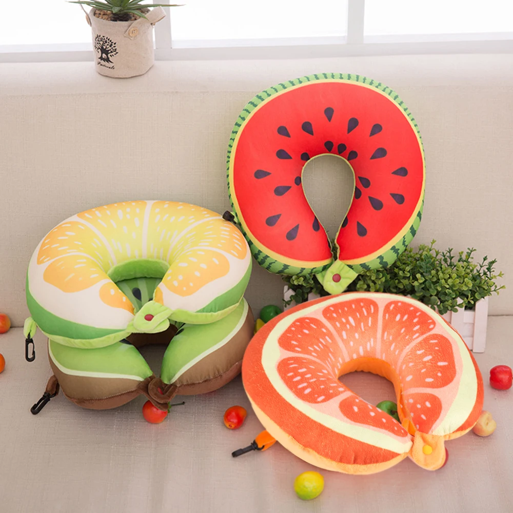 Автомобильная u образная подушка для путешествий шеи в самолет аксессуары 4 цвета