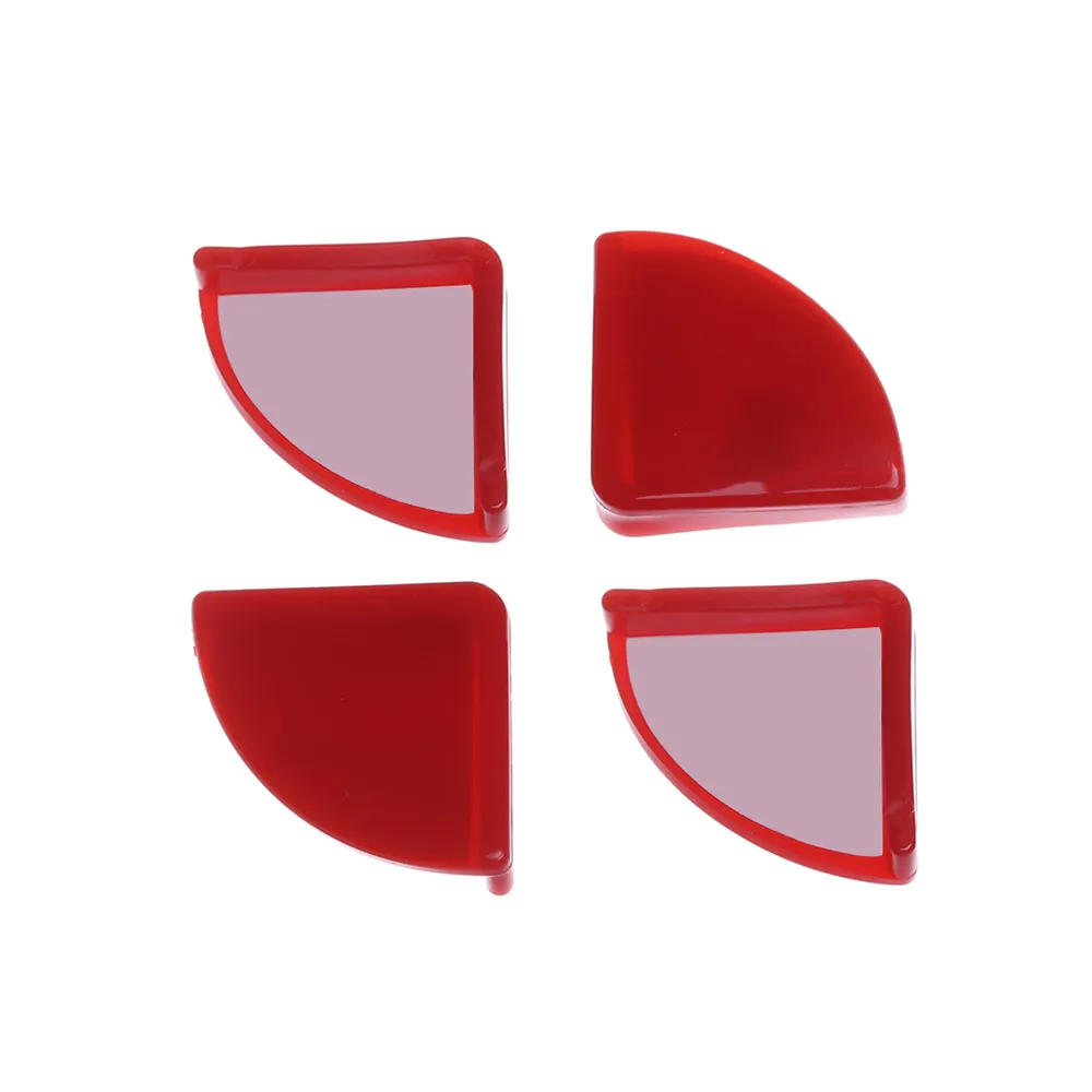 4Pcs Soft Silicon Anticollision Strip Baby Safe Corner Protector Desk Corner Guard Baby Safety Edge Guards Baby Kids Protection - Цвет: Style 2-red
