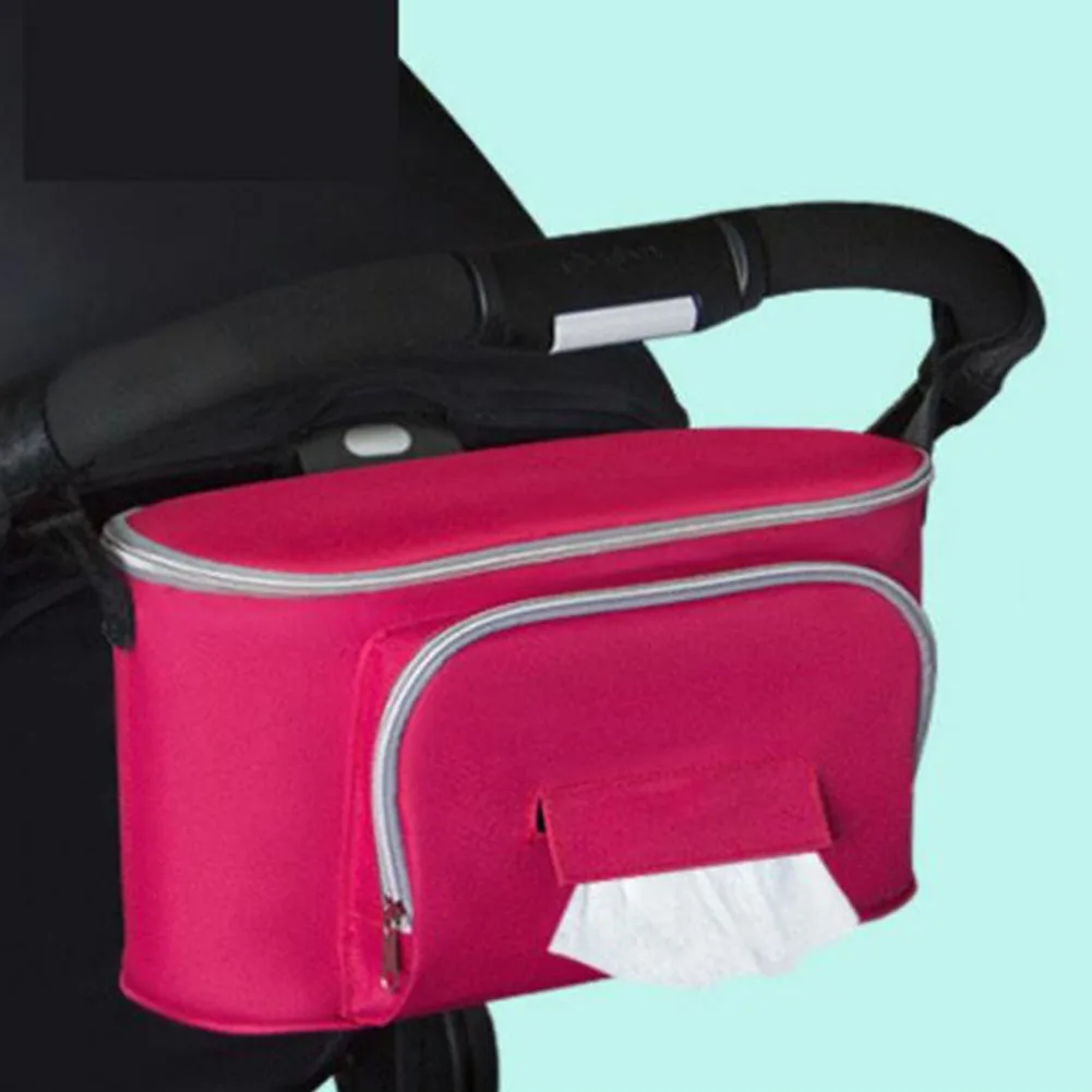 

Soild Pram Travel Large Capacity Mama Buggy Baby Stroller Bag Organizer Hanging Storage Carriage Multifunctional Accessories