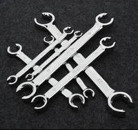 oil wrench double open double use wrenches set for car repair silver mirro finished