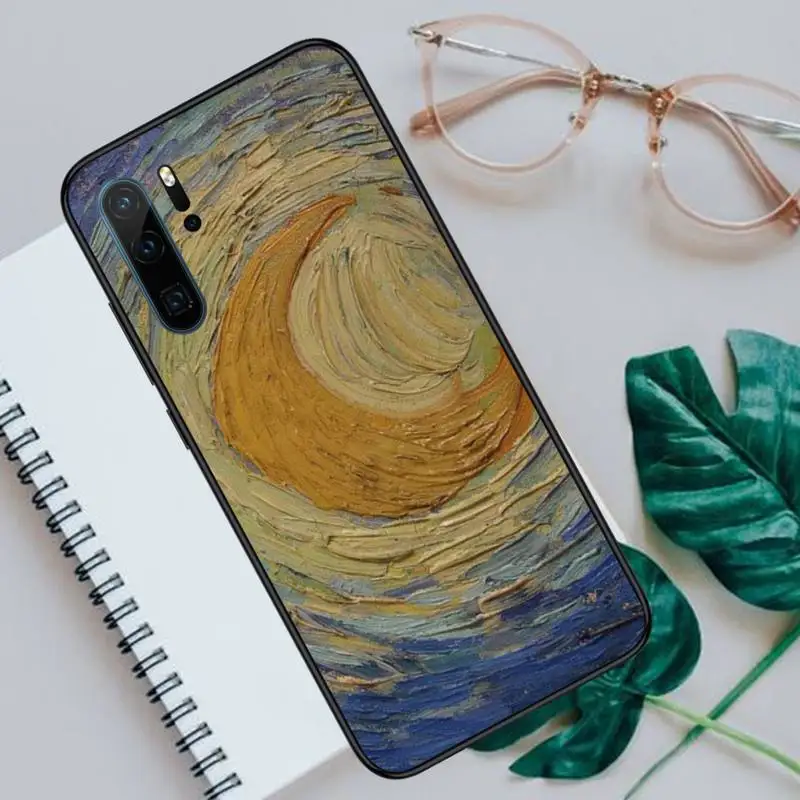 

paintings Starry Night Van Gogh Phone Cases For Huawei P40 P20 P30 lite Pro P Smart 2019 Mate 40 20 10 Lite Pro Nova 5t