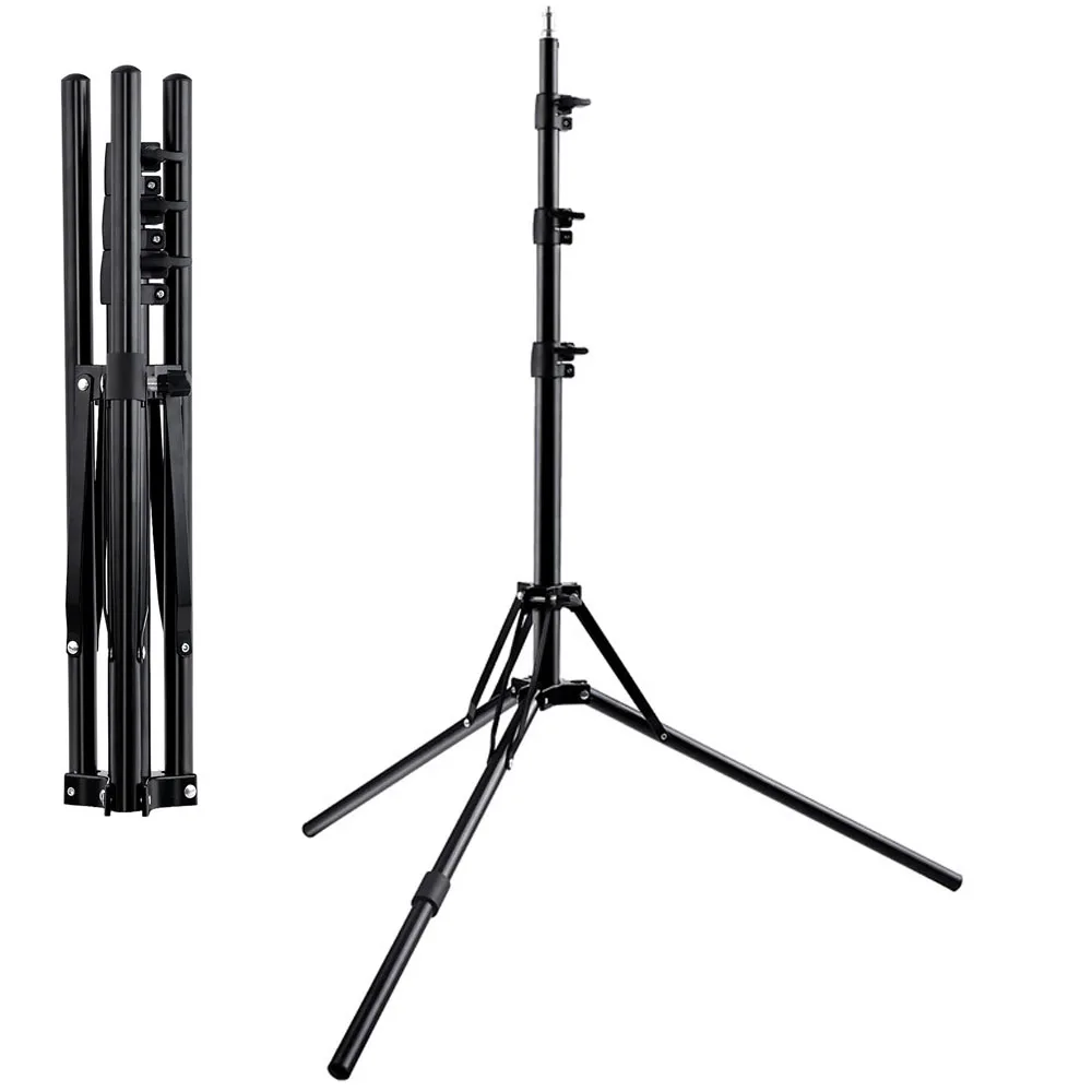 

Fosoto 1.8m Foldable Tripod Led Light Stand &1/4 Screw Head Softbox For Phone Photographic Lighting Flash Umbrellas Reflector