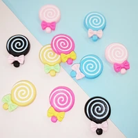 50pcs nail art decoration decals 3d colorful bow candy large rhinestones for nails designer charms manicure candy diy crafts