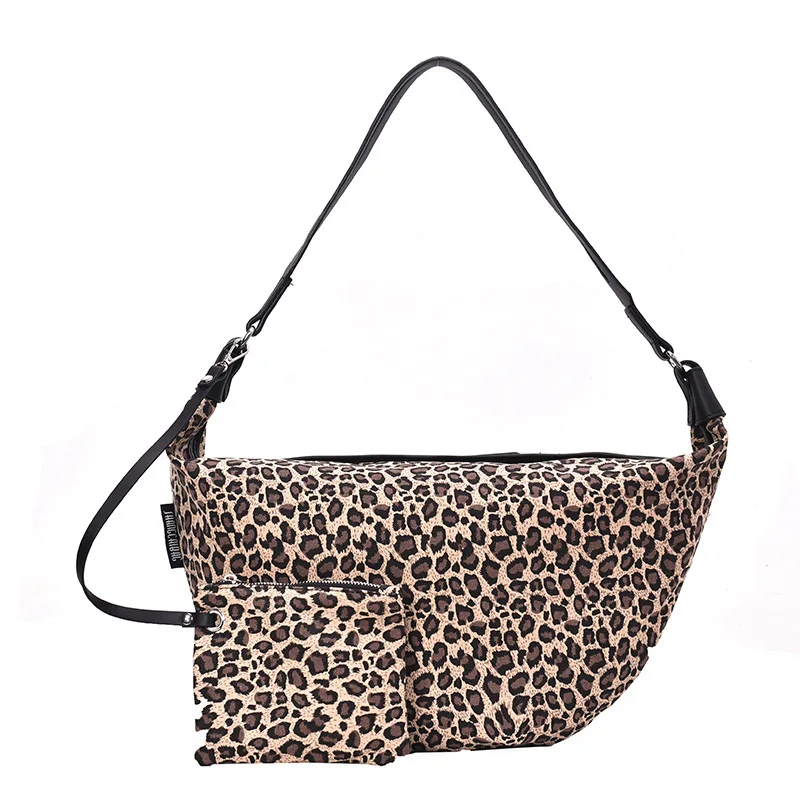 

Women's 2021 new Korean version of autumn and winter fashion leopard print shoulder bag diagonal handbag